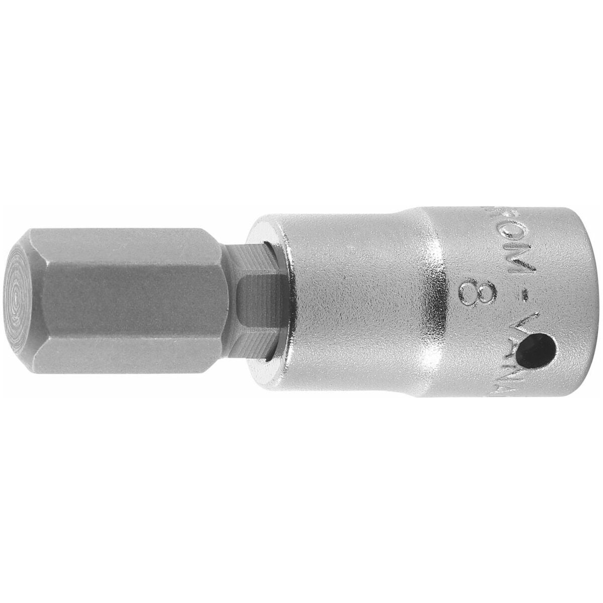Kuusiokoloruuvitalttahylsy 1/4 tuumaa lyhyt 8 mm