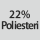Kangaskoostumus: 22 % polyesteriä