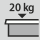 Vetolaatikon/ulosvetotason kantavuus: 20 kg