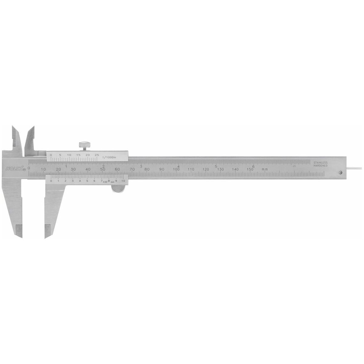 Työntömitta nonius 1/50, pyöreä syvyysmitta 150 mm