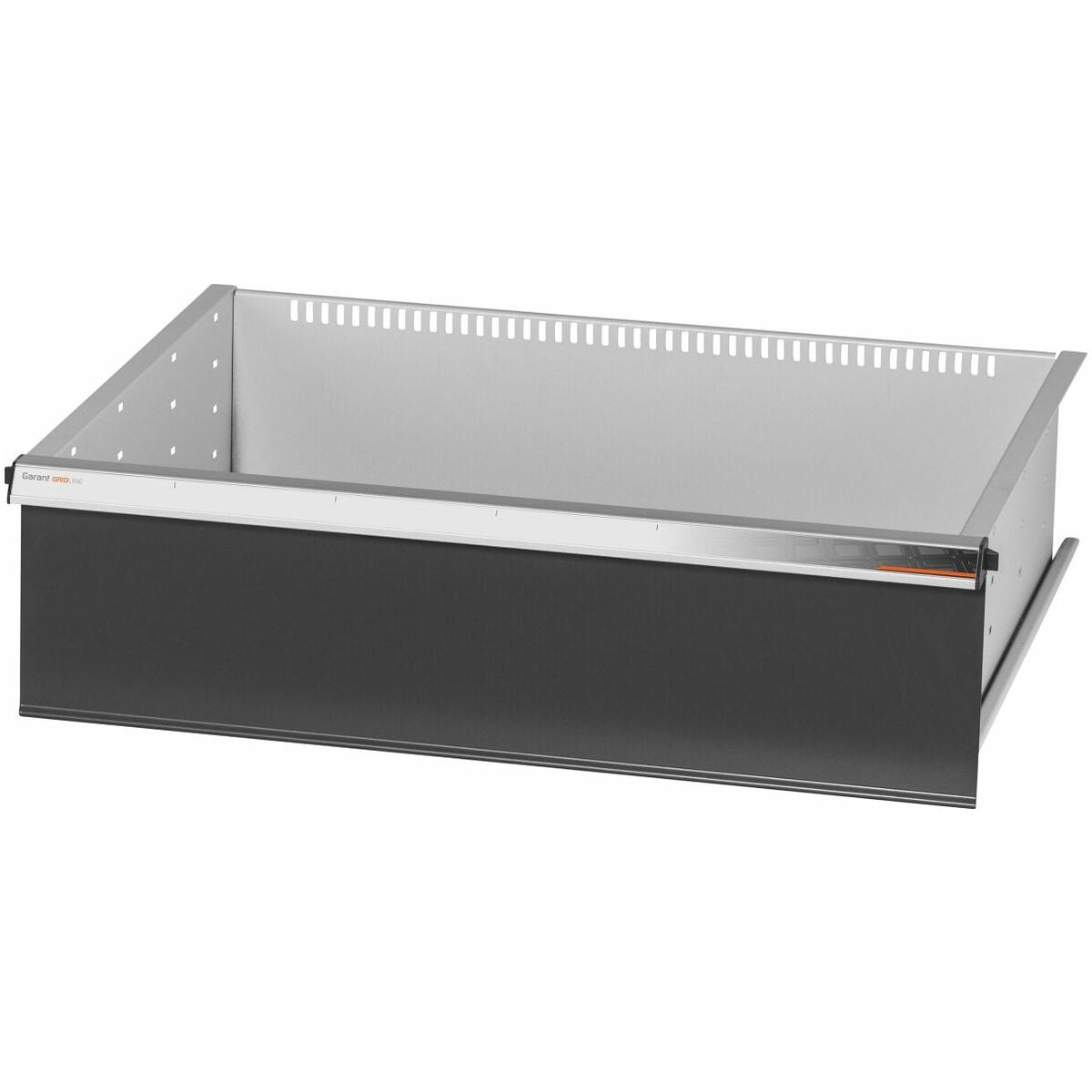 Ulosvedettävä laatikko yhden käden yksittäislukituksen avauksella, 75 kg 26×20G 300 mm