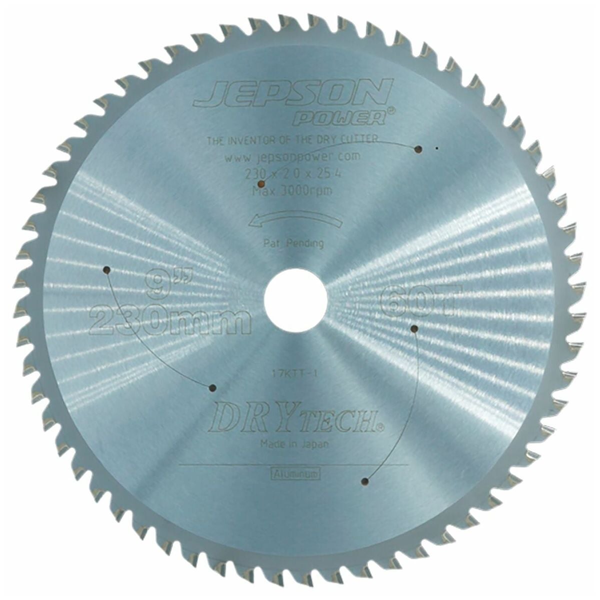 HM-pyörösahanterä Drytec® ⌀ 230 × 25,4 mm ruostumattomalle teräkselle 60