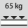 Hyllytason kantavuus / tasaisesti jakautunut enimmäishyllykuorma (metallilla): 65 kg