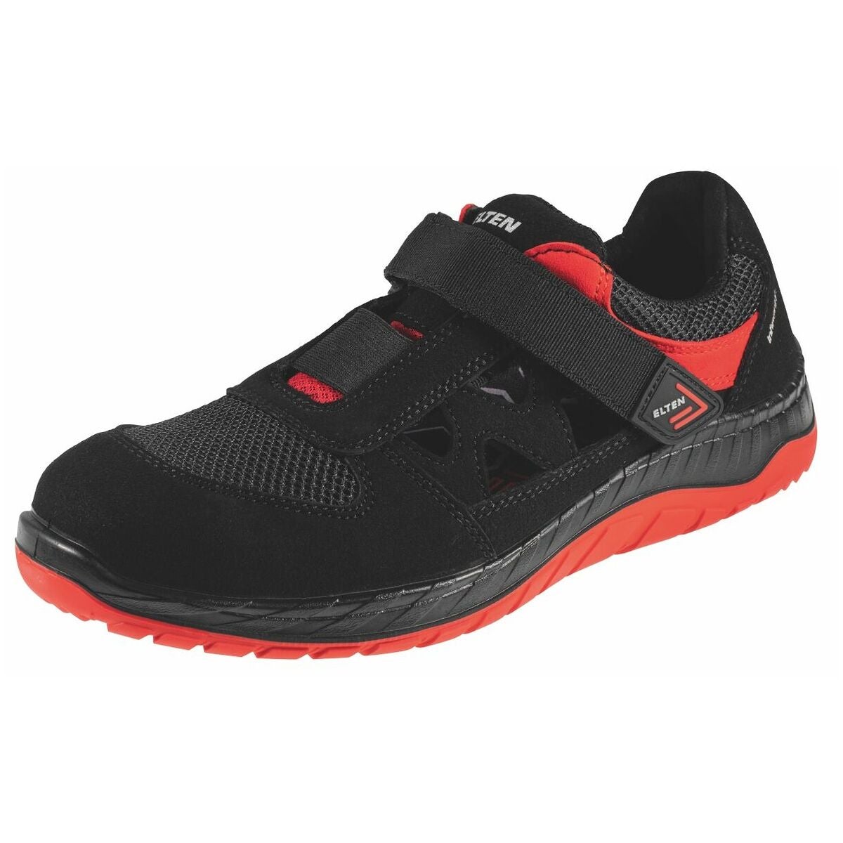 Sandaali musta / punainen LONNY red Easy ESD, S1PS