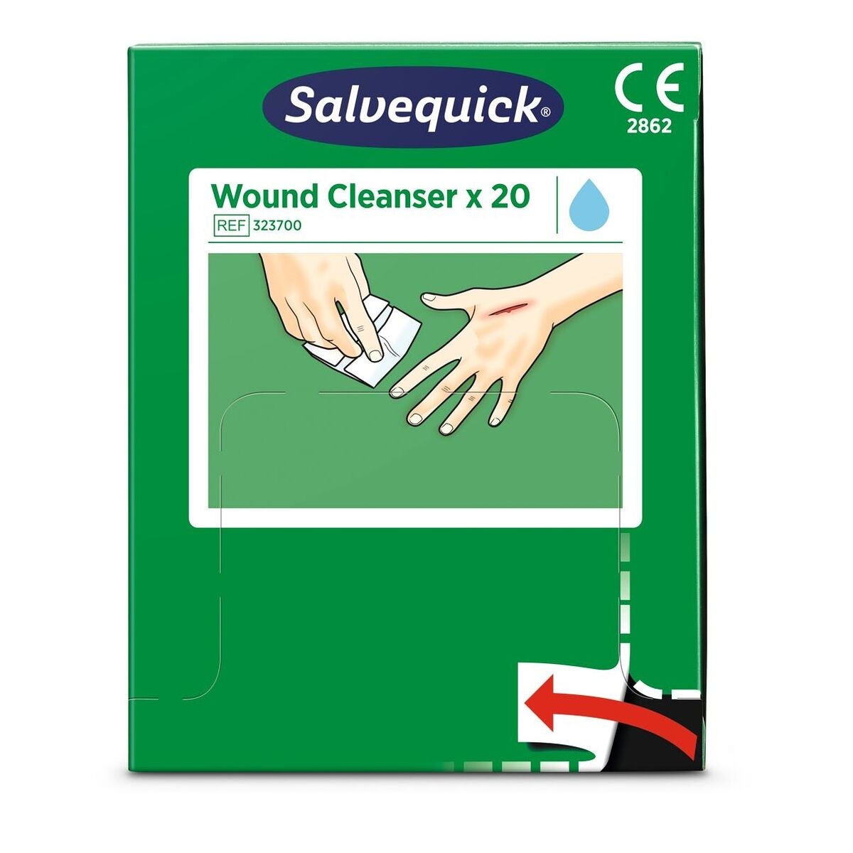 Salvequick haavanpuhdistuspyyhe 323700 323700