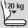 Tuolin kantavuus: 120 kg