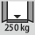 Kaapin rungon kantavuus sisällä: 250 kg