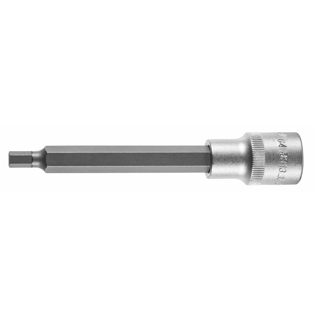 Kuusiokärkihylsy 1/2 tuumaa, pitkä 6 mm