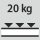 Hyllytason kantavuus / tasaisesti jakautunut enimmäishyllykuorma (metallilla): 20 kg