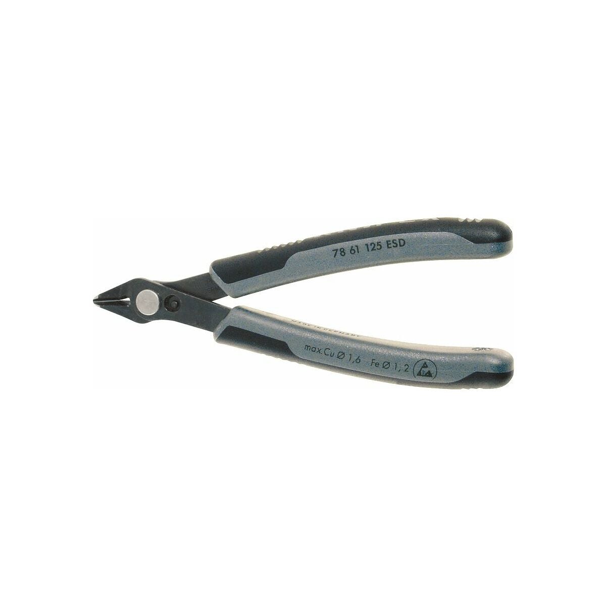 Elektroniikkasivuleikkurit Super Knips®, ESD-johtavat kahvat KW 125 mm