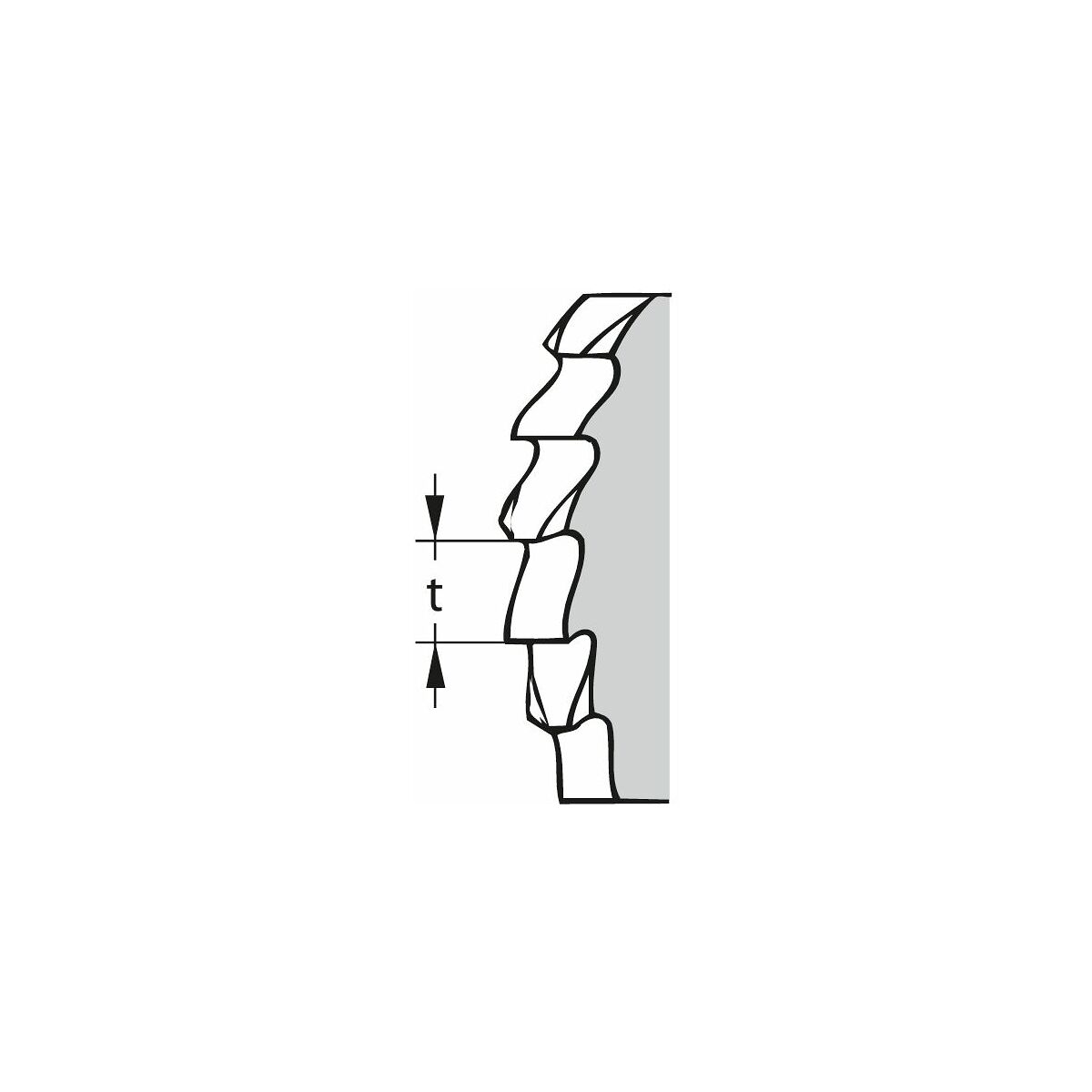 Pyörösahanterä, keskikarkea 275x2 mm