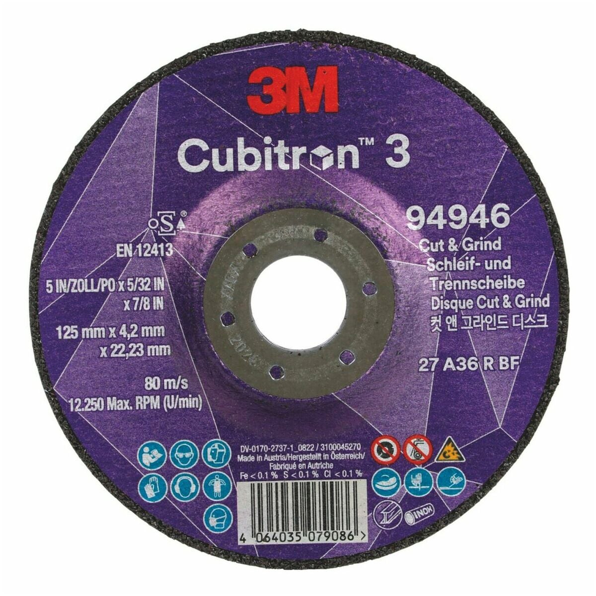 Rouhintahiomalaikka Cubitron™ 3 CUT AND GRIND mm