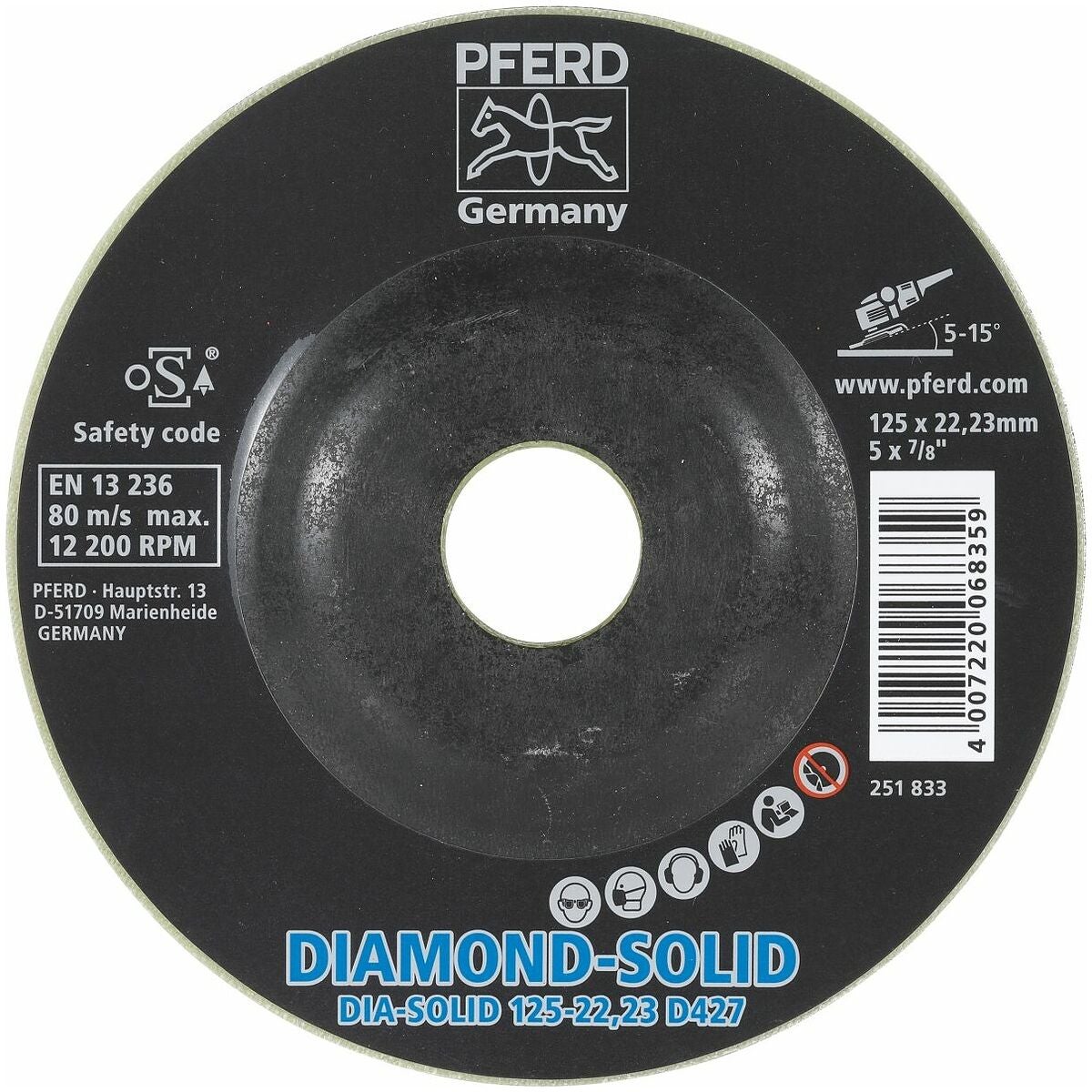 Hiomalaikka CC-GRIND-SOLID-DIAMOND ⌀ 125 mm
