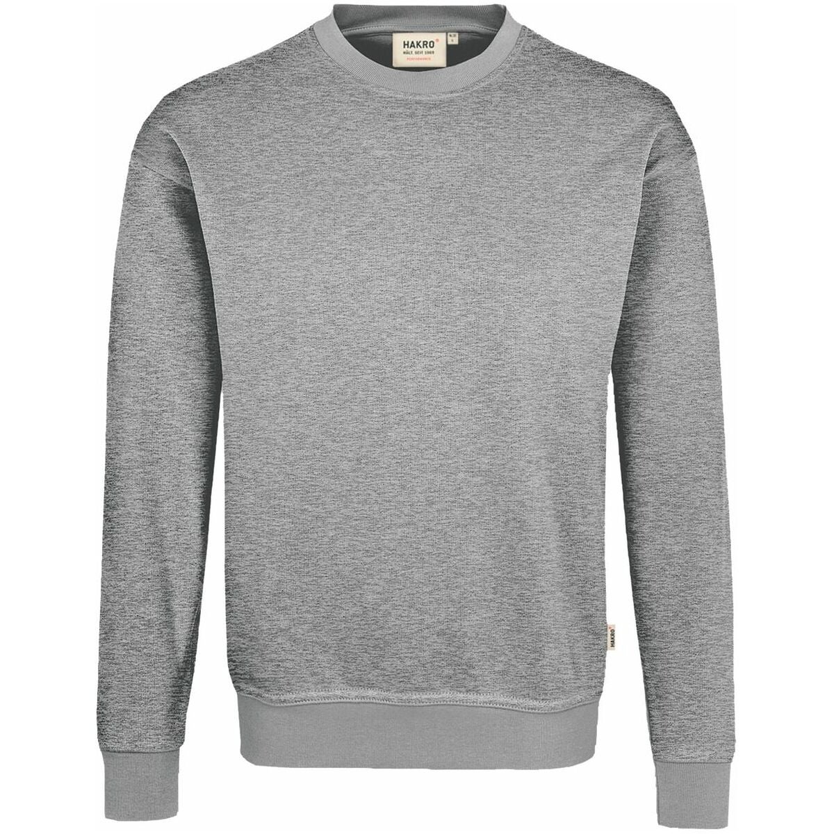 Unisex-collegepaita Performance harmaa meleerattu XL