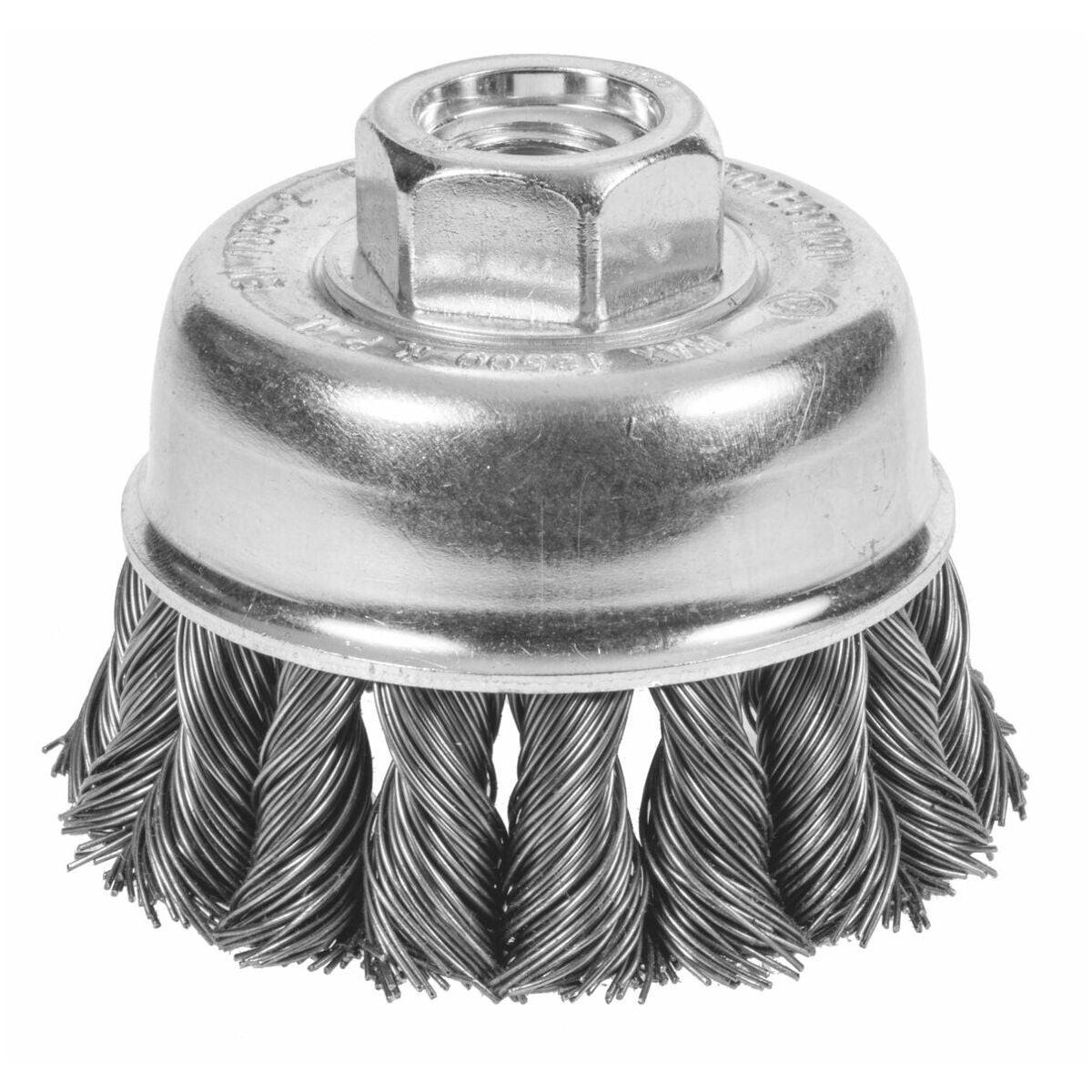 Kuppiharja vuorokierre, teräslanka 0,50 mm 65×M14 mm