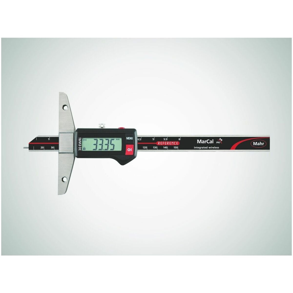 Digitaalinen syvyysmitta IP67 i-wi:llä 150 mm