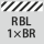 pyällysprofiilille: RBL 1×BR