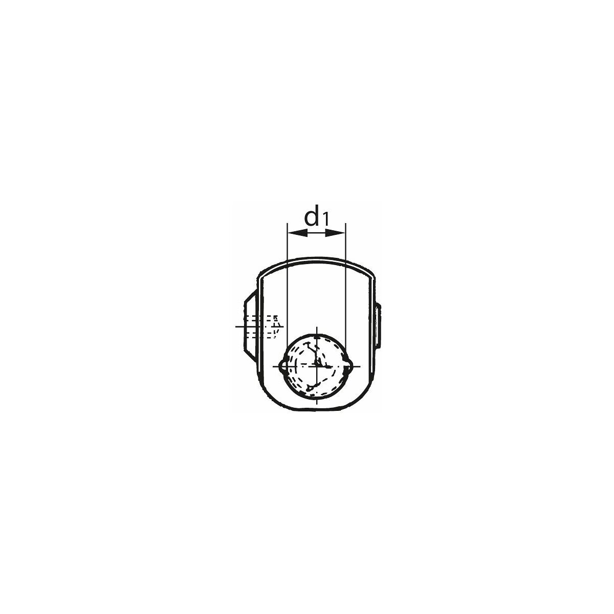 KOMET UniTurn® -sorvauspuristinpidin pystykäyttöön (ilman sisäpuolista teräpidintä) 12/4 mm