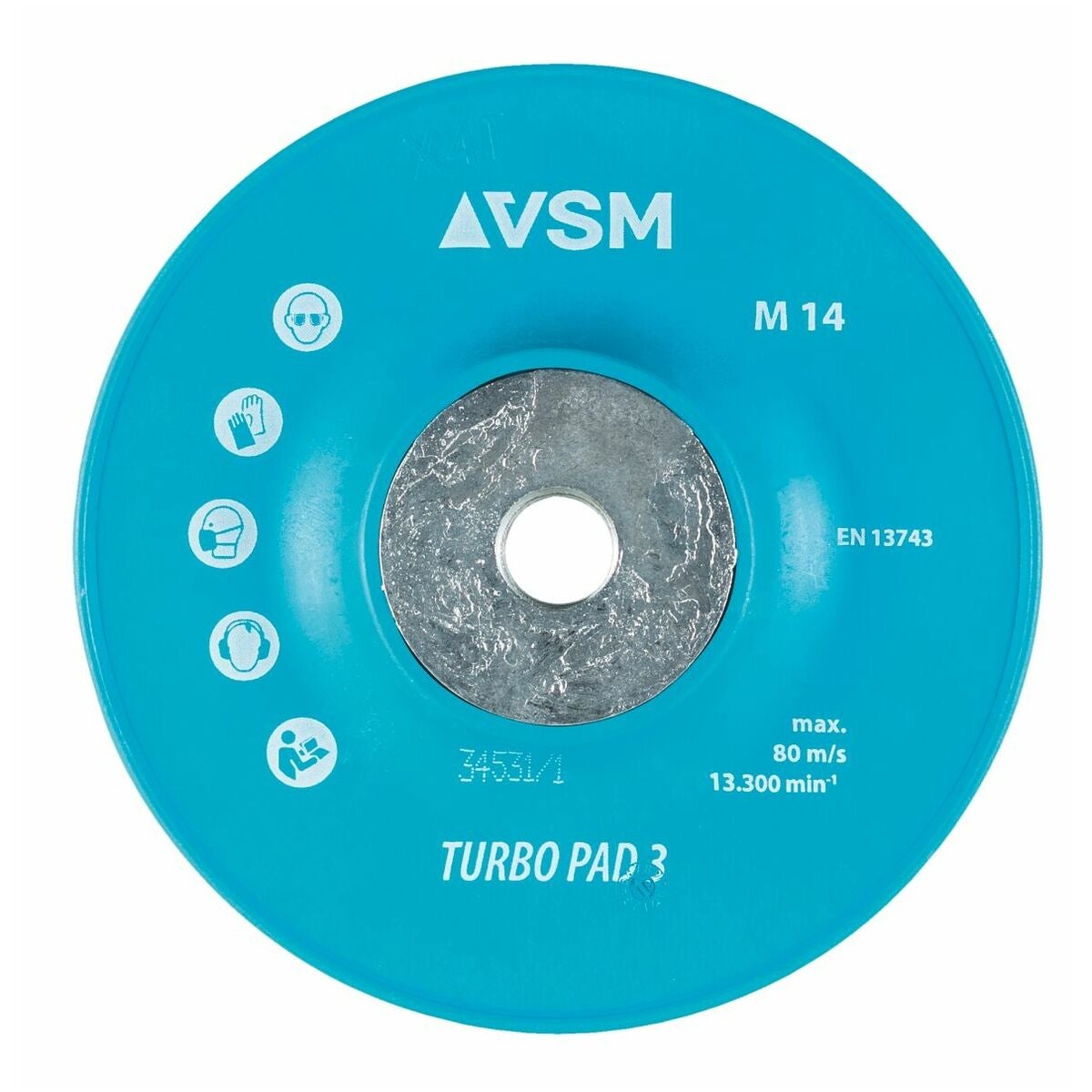 Kuitulaikan tukilaikka TURBO PAD 3 kova/uurrettu