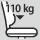 Tuolin kantavuus: 110 kg