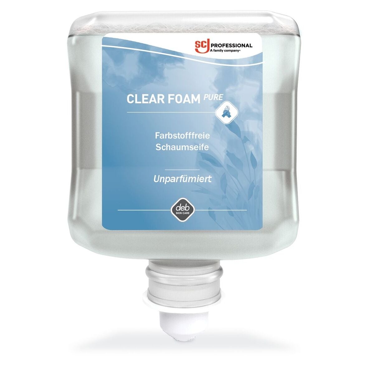 Kevyt vaahtosaippua CLEAR FOAM PURE 1000B ml