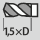 Malli: 1,5×D