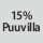 Kangaskoostumus: 15% puuvillaa