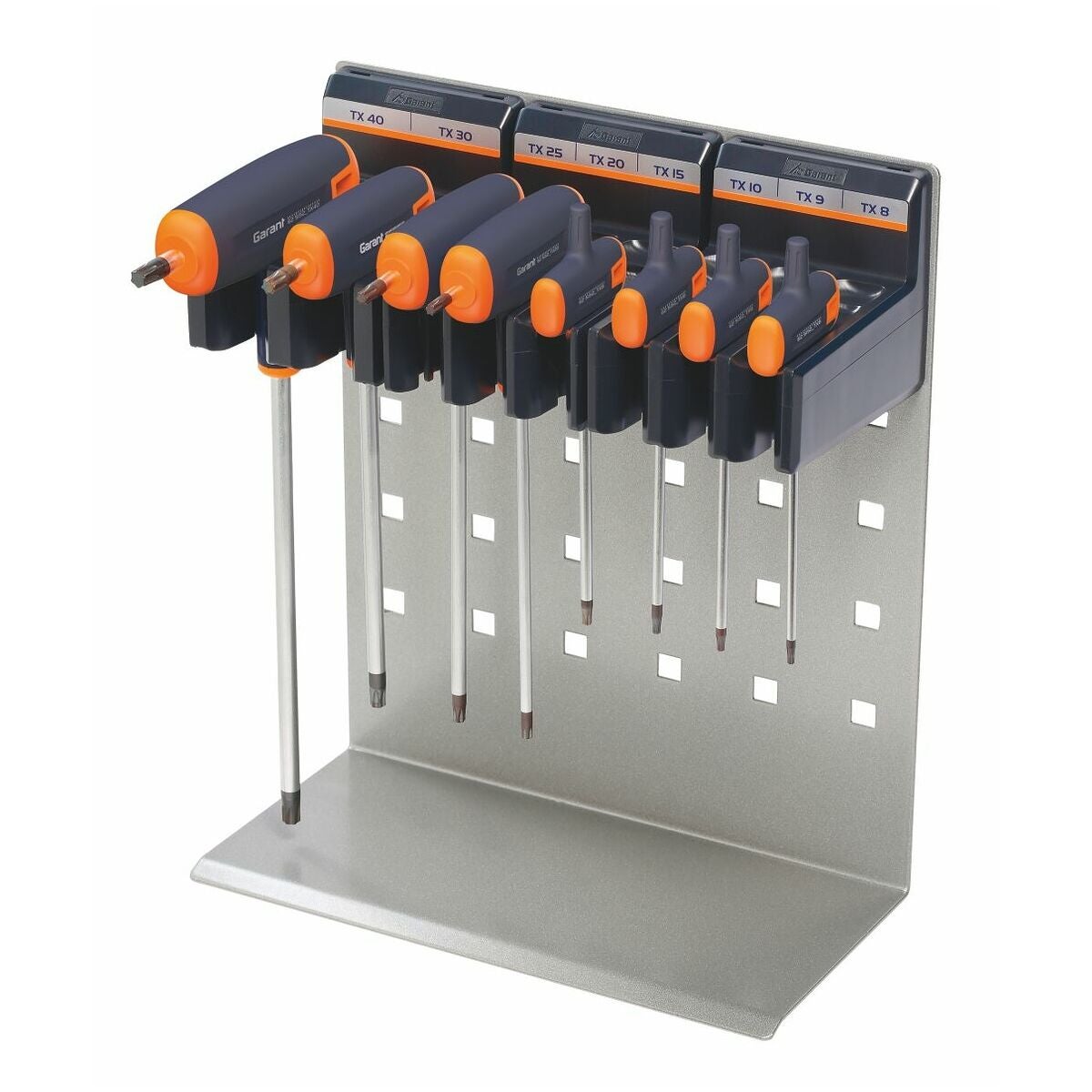 Torx®-ruuvitalttasarja, Haptoprene-T-kahvalla, GARANT easyFix -peltitelineessä, 8 osaa 8