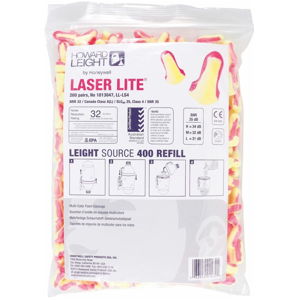 Korvatulppasetti, 200 paria LASER LITE® R200