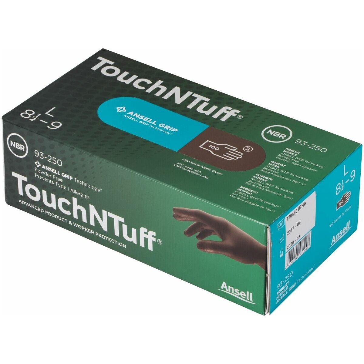 Kertakäyttökäsinesarja TouchNTuff® 93-250 7