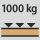 Työpenkin/pöydän kantavuus − suurin sallittu tasaisesti jakautunut tasokuorma (puulla): 1.000 kg