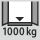 Kaapin rungon kantavuus sisällä: 1.000 kg