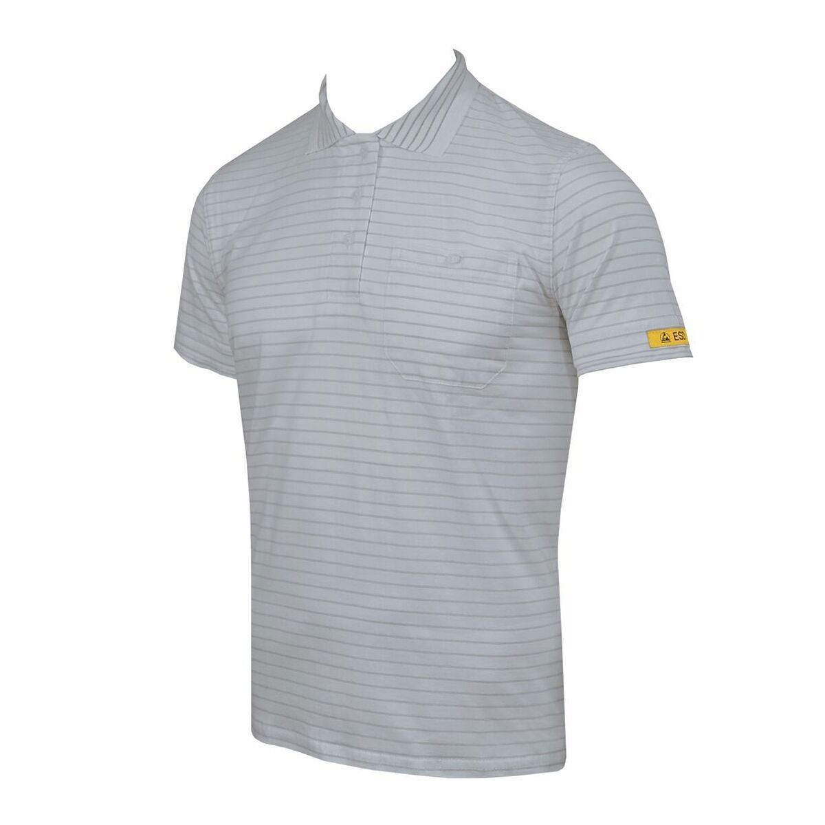 ESD-naisten poolopaita CONDUCTEX® Cotton Knit hopeanharmaa XL