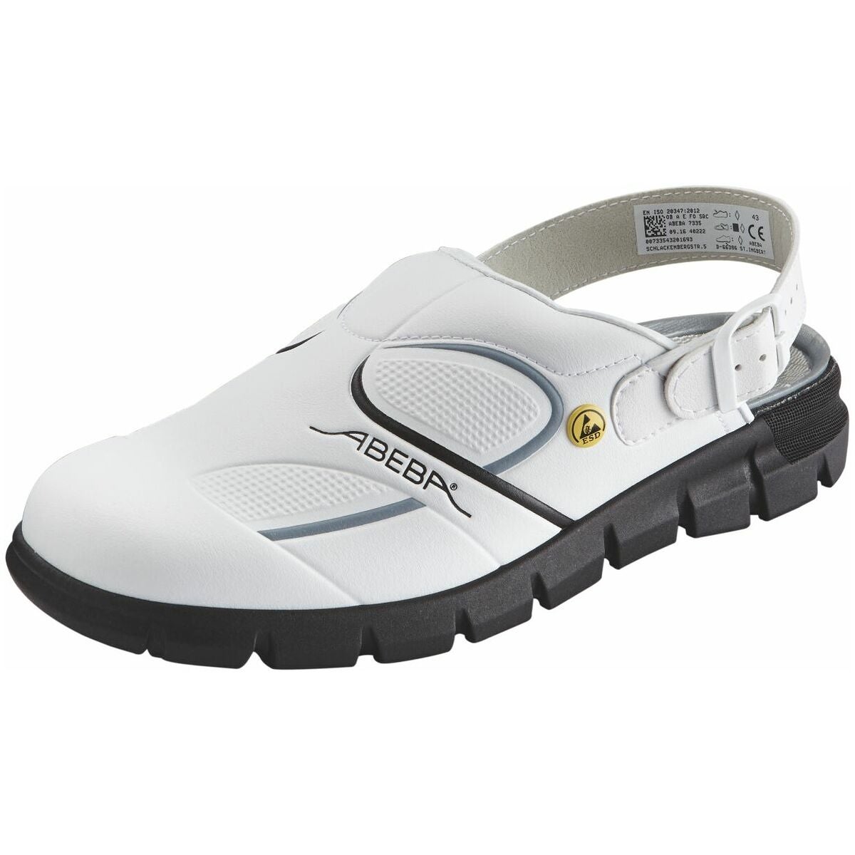 Työkengät Clog, valkoinen/musta 37335, OB