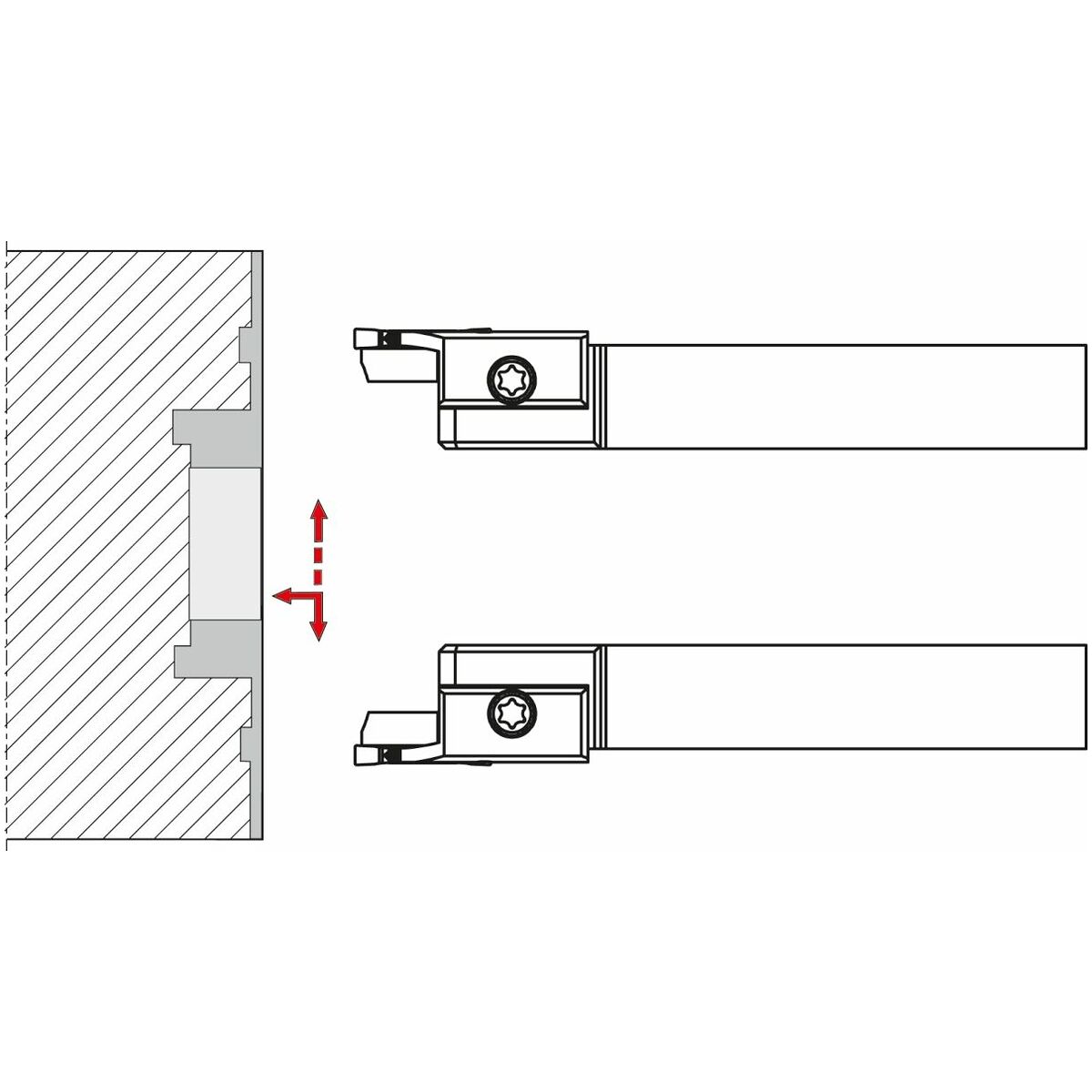 Puristinpidin suora – ulkoinen 0° 16 mm