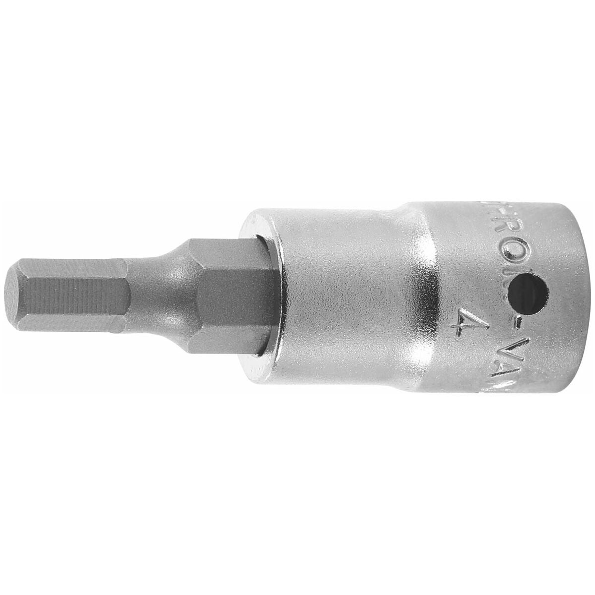 Kuusiokoloruuvitalttahylsy 1/4 tuumaa lyhyt 4 mm