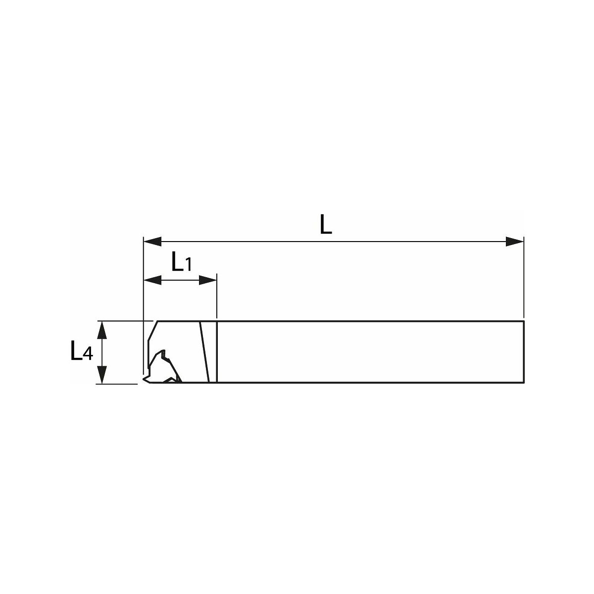 Teränpidin kiinteällä kallistuskulmalla 1,5° oikea 12/11 mm
