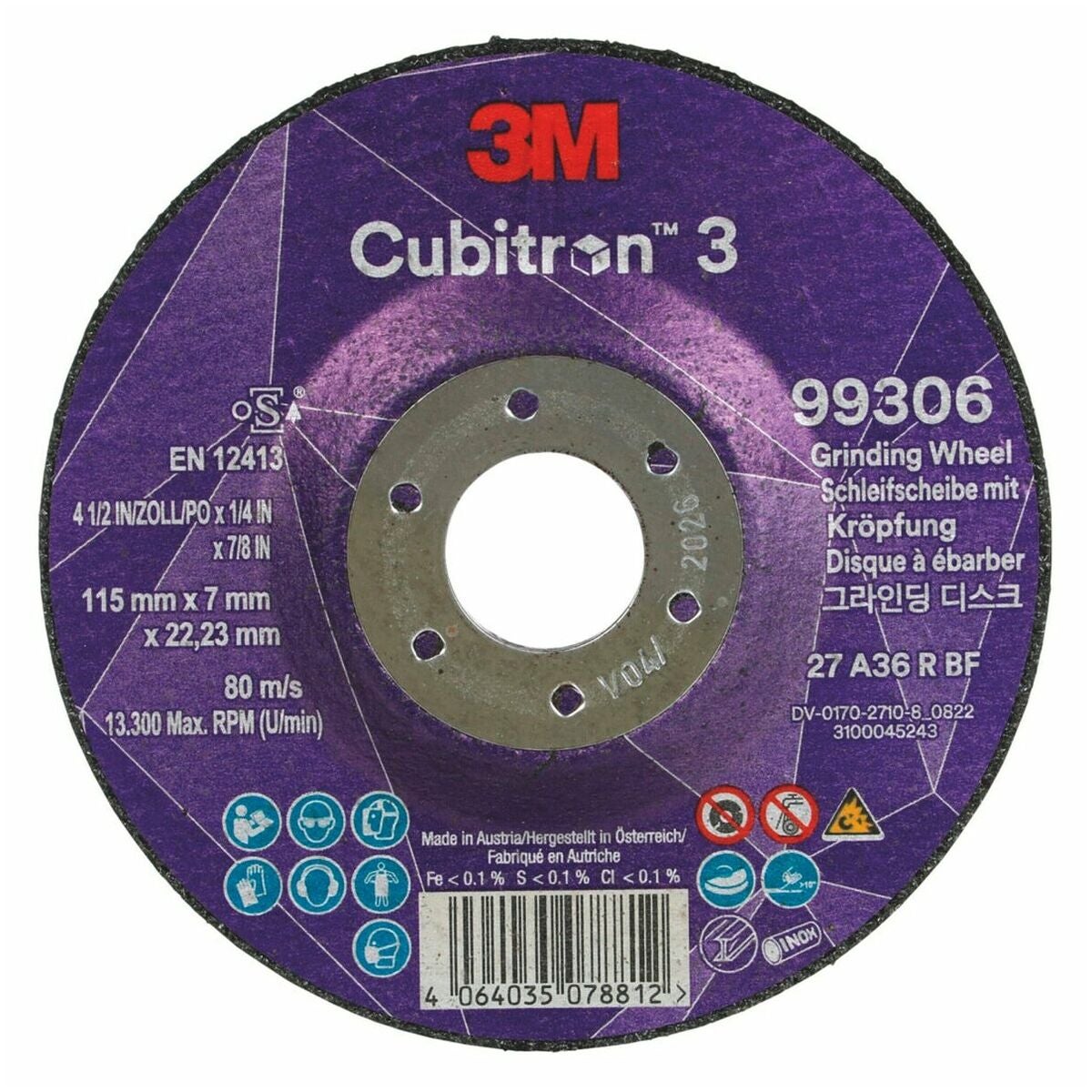 Rouhintahiomalaikka Cubitron™ 3 mm