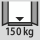 Kaapin rungon kantavuus sisällä: 150 kg