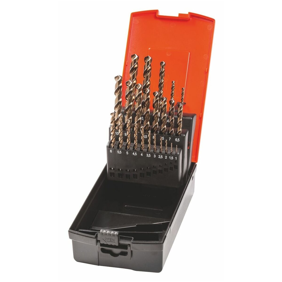 HOLEX CleverDrill -kierreporaussarja HSS nro 114031 kasetilla, pinnoittamaton 1-10,5