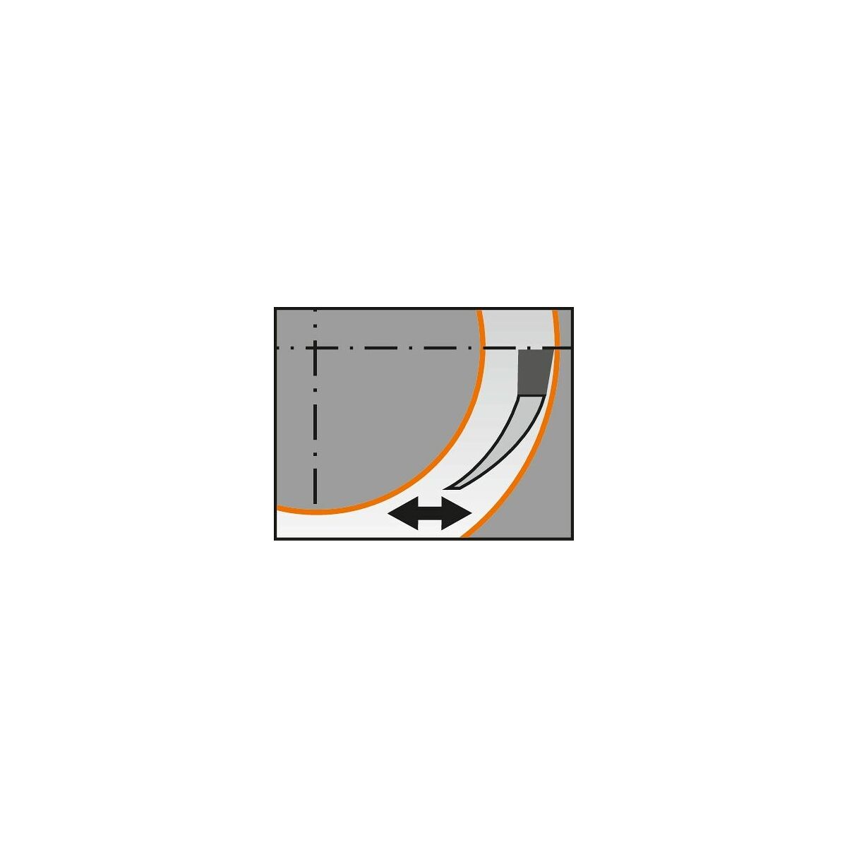 HELI-GRIP HFH kompakti puristinpidin, vahvistettu, vasen 100–140 mm